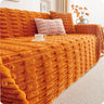 Jeté de canapé grande taille moderne et chaleureux orange
