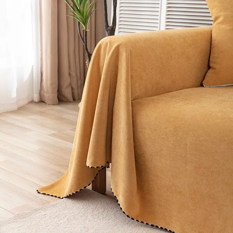 tissu imperméable anti griffe ocre