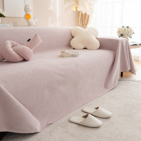 jeté de canapé imperméable antidérapant anti griffes grande taille mauve