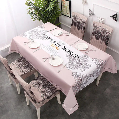 Nappe de table imperméable et Housse de chaise et assortie